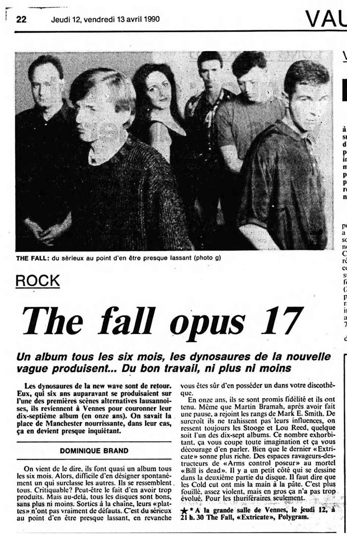 the fall tour 1990